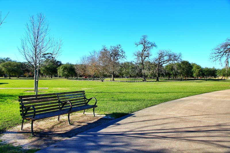 Beautiful View of Hermann Park in Houston Stock Image Image of