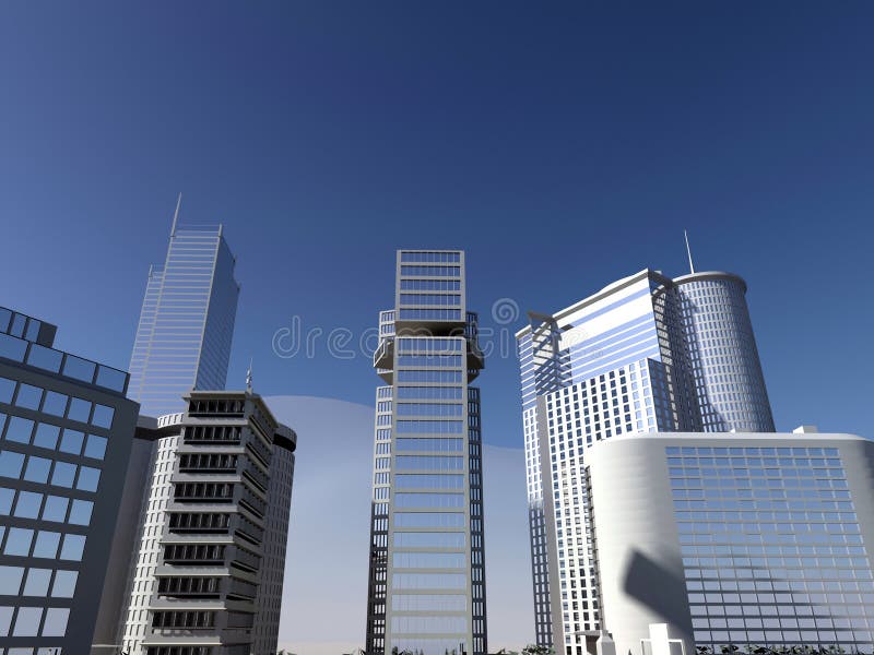 Blue sky and skyscraper stock photo. Image of building - 10691444 : An amazing photo depicting an beautiful landscape. Its tones are just vibrant and combination perfectly. Its composition is great, and its features are also extremely clear.