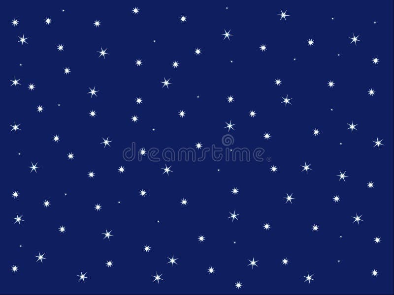 Blue sky and stars background