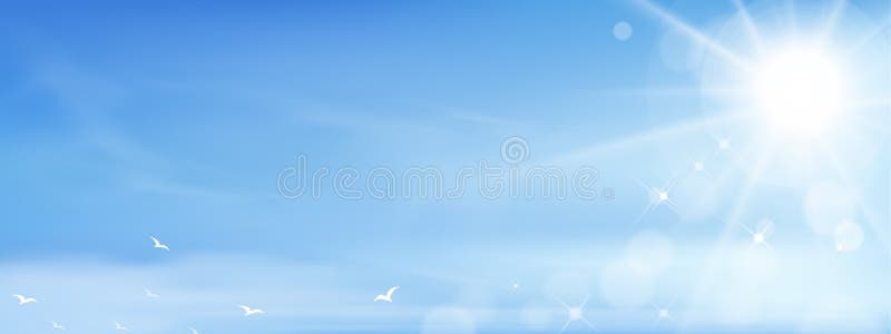 Seamless Blue Sky with altostratus clouds background,Vector