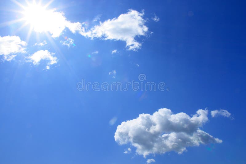 Blue sky and white clouds