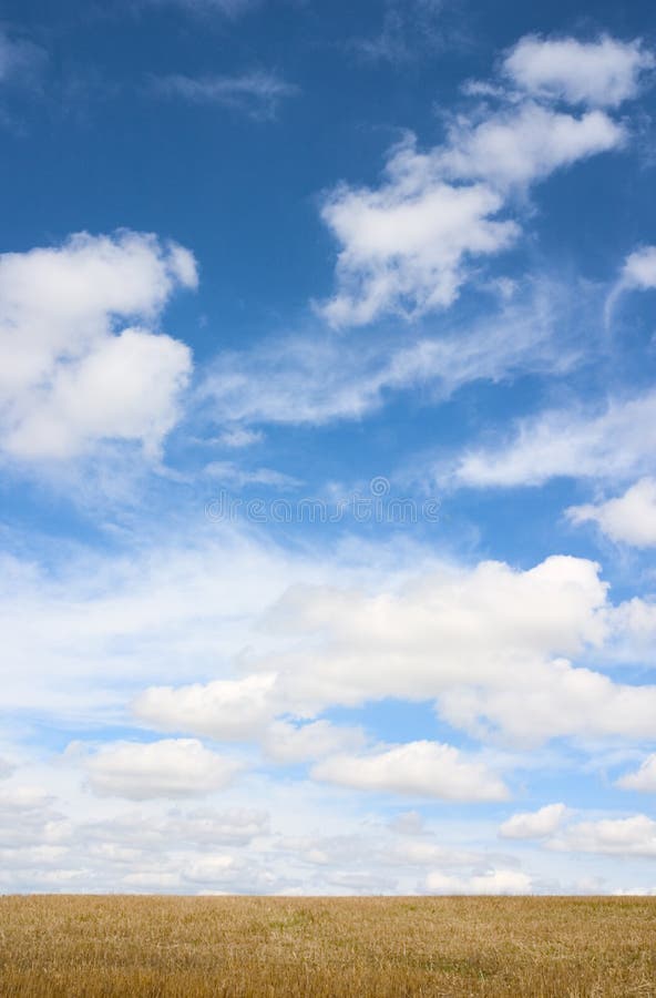 Blue sky and white clouds stock image