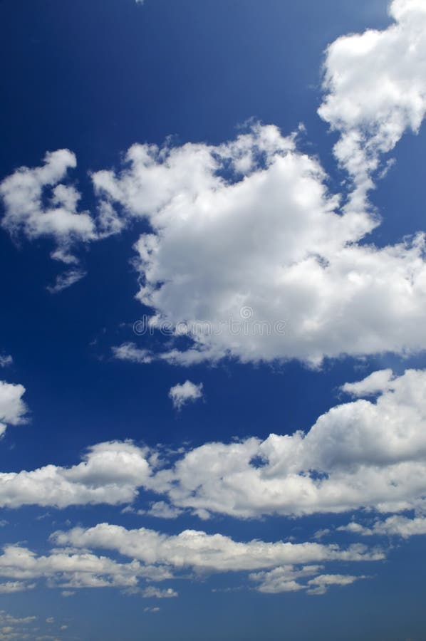 Blue sky with white clouds