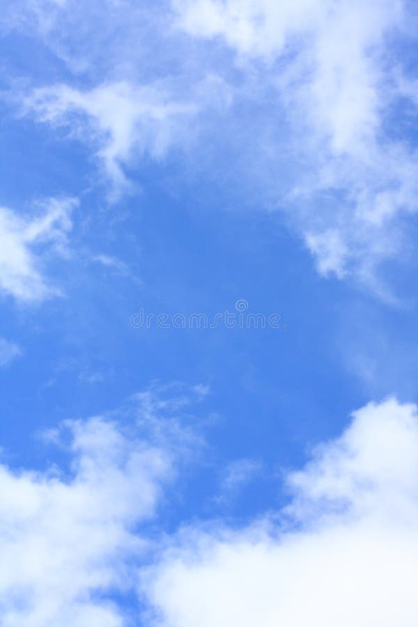 Blue Sky with White Clouds Background Stock Image Image of vertical, blue 39248559