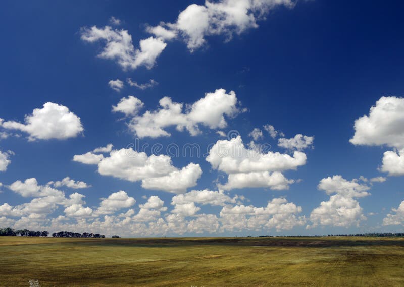 Blue sky and white clouds