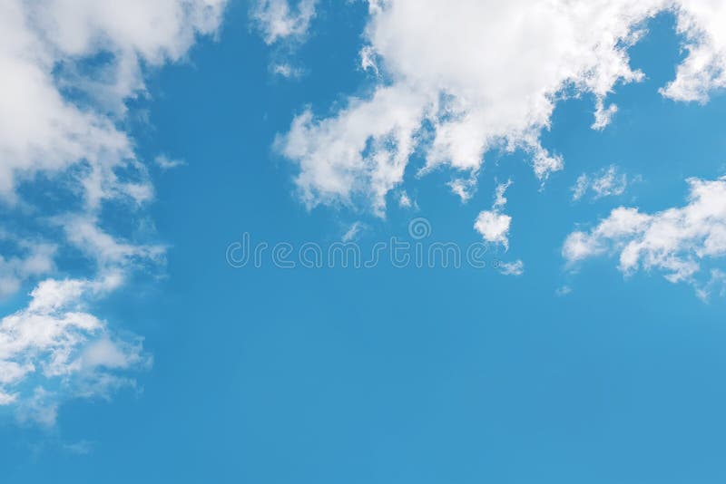 Blue sky and white clouds spring time. royalty free stock image Blue sky and white clouds spring time. royalty free stock image