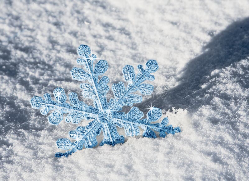 Blue snowflake royalty free stock image