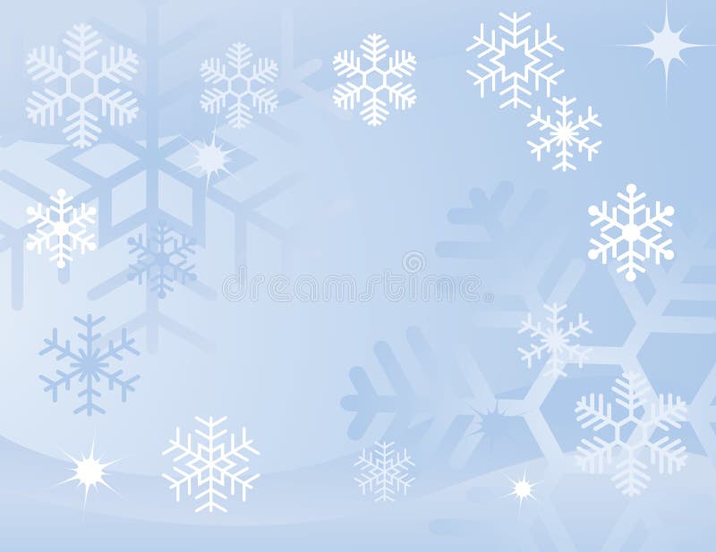 Blue snowflake background