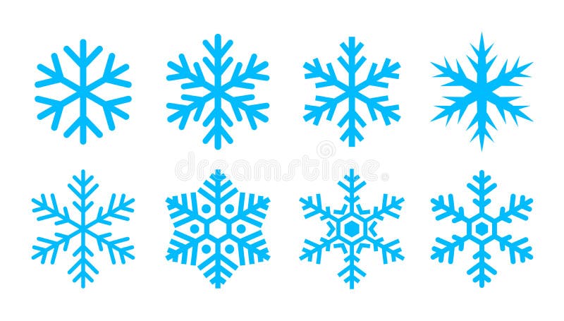 Blue snowflake icon royalty free illustration