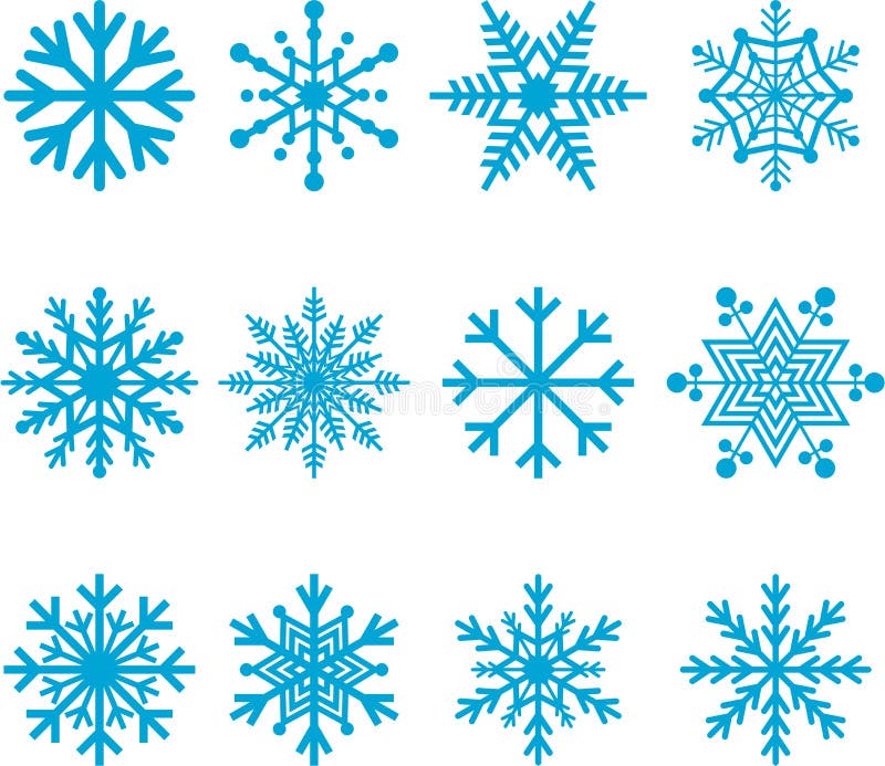 Blue snowflakes royalty free illustration Blue snowflakes royalty free illustration