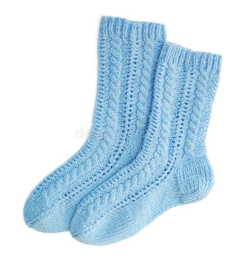 Blue socks stock photo. Image of clothes, blue, white 16635728