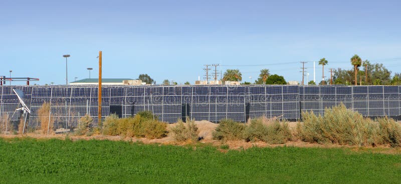 Solar Panels for Green Sustainability royalty free stock photography