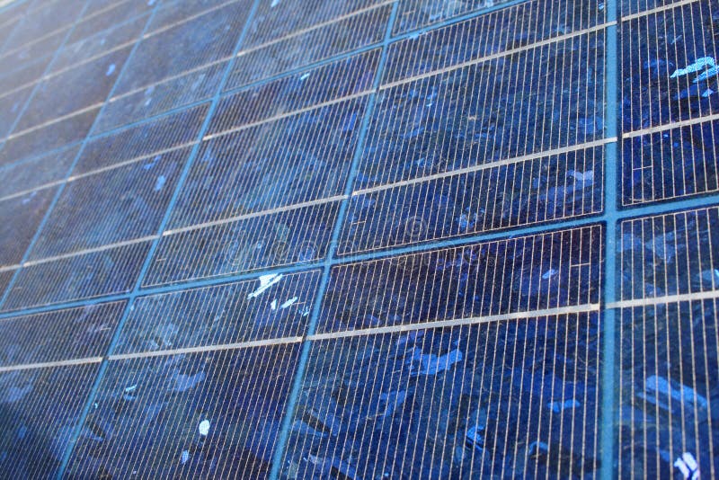 Blue solar panel