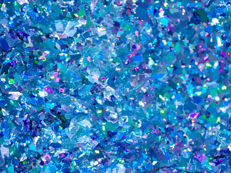 Blue Sparkles. Blue Glitter Background. Elegant Abstract Background