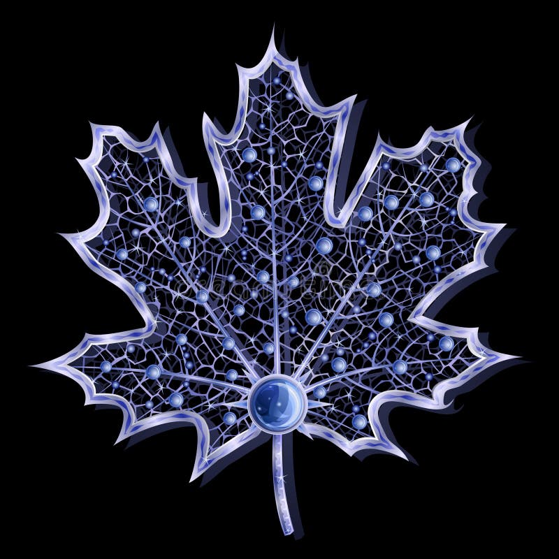 Blue sparkling jewel leaf
