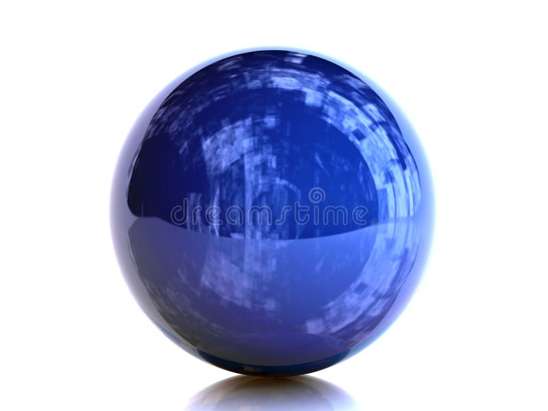 The image of dark blue sphere