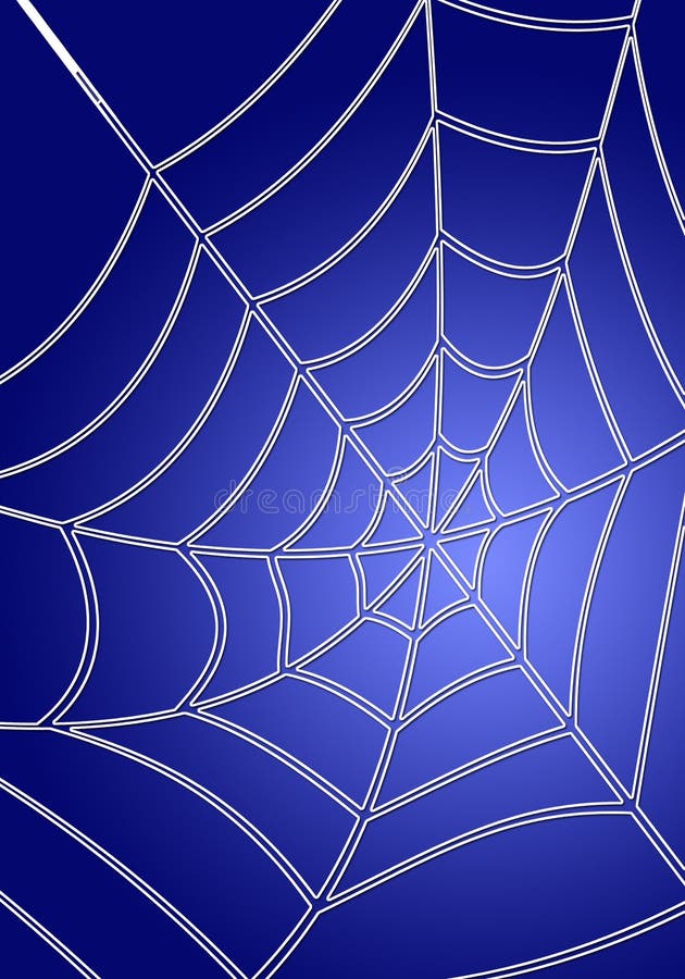 Blue spiderweb vector illustration Blue spiderweb vector illustration