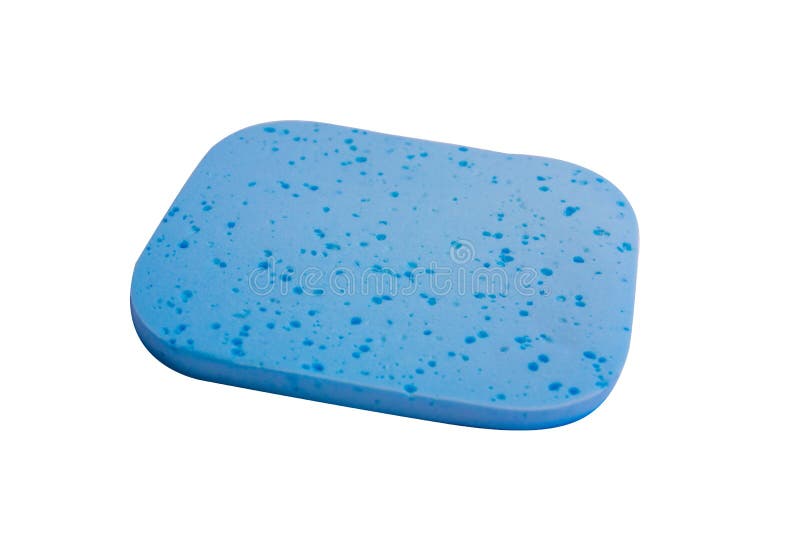 Blue sponge stock photo. Image of domestic, washing, hygiene 77213204