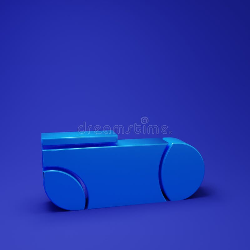 Blue Sport socks icon isolated on blue background. Minimalism concept. 3D render illustration vector illustration