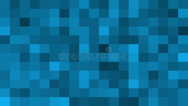 Blue square background. Abstract motion mosaic backdrop royalty free illustration