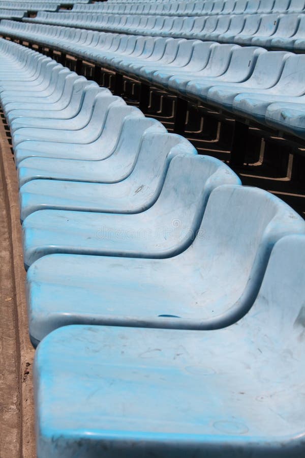 Blue stadium seats stock photo. Image of football, boca 7060892