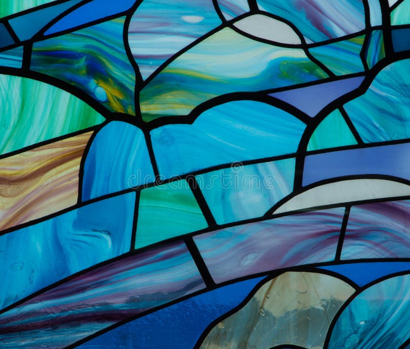Blue Stain Glass stock images Blue Stain Glass stock images