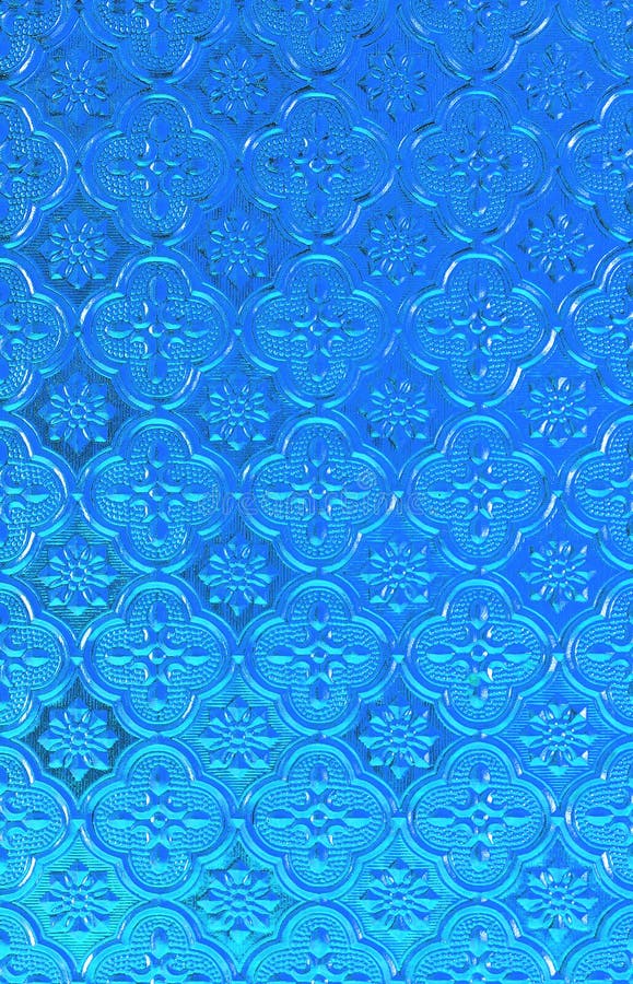 Blue stained glass background