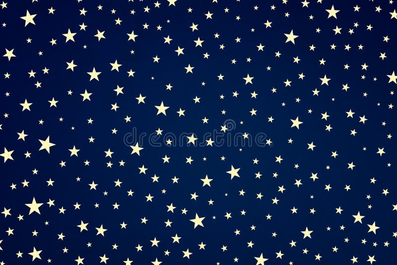 Blue stars background, white star shapes in starry night sky design, July 4th, memorial day, veterans day