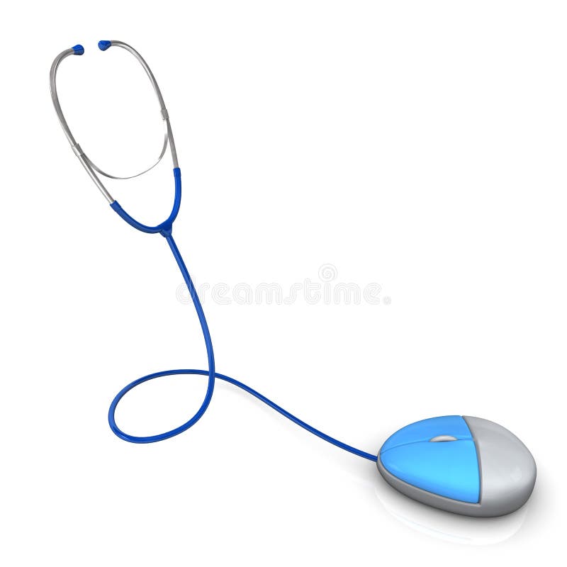 Stethoscope Mouse stock illustration. Illustration of healthy 30304116