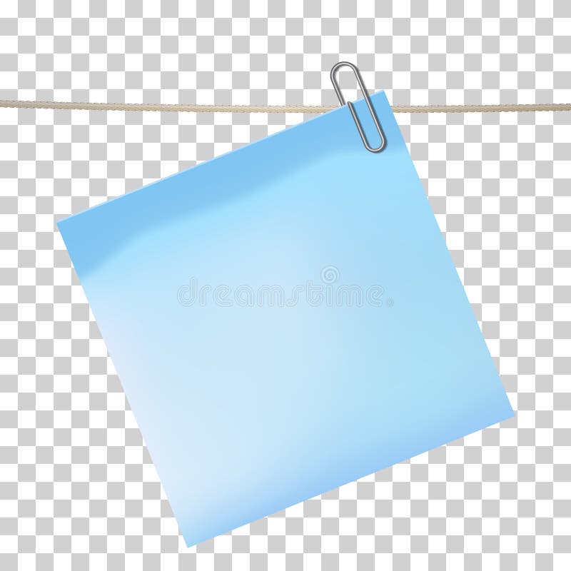 paper clip attached two sticky notes