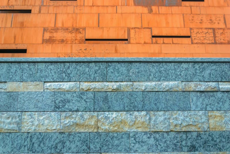 Blue Stone Siding Wall Modern New Stock Photo Image of interior, blue