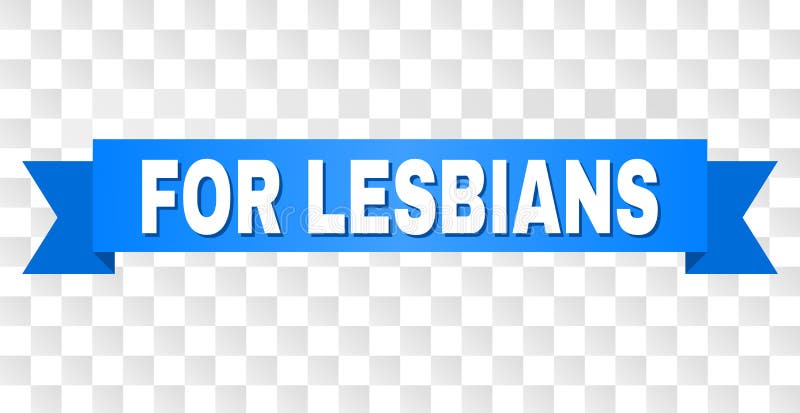Blue Stripe with FOR LESBIANS Text royalty free illustration