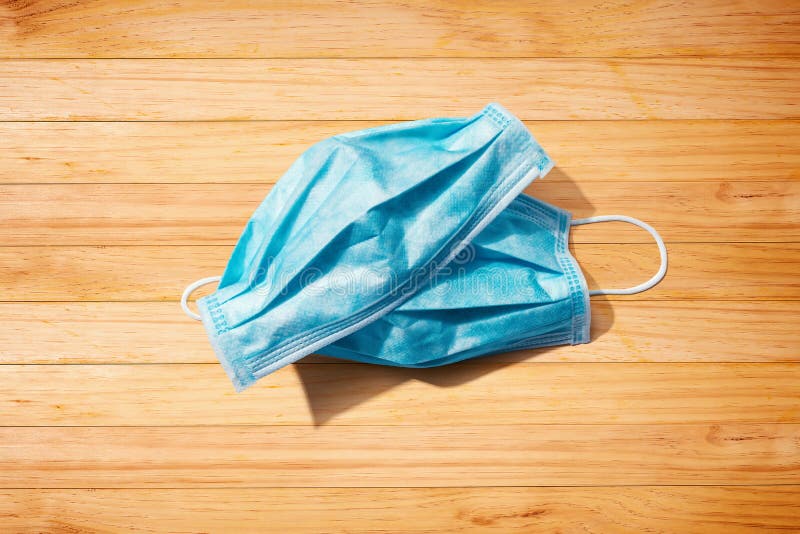Blue surgical masks stock photo. Image of pollen, corona 226621724