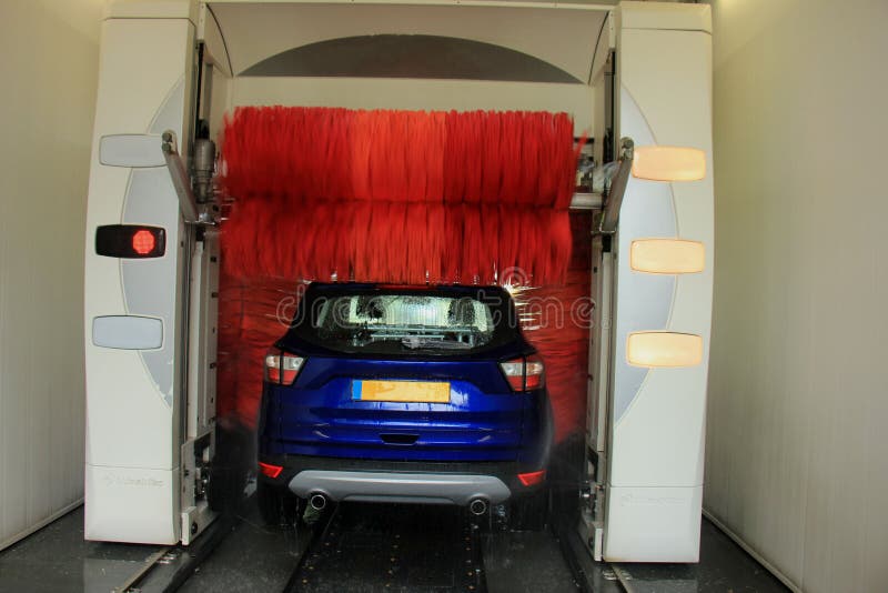 Automatic car wash stock photo. Image of blue, sports 106175736