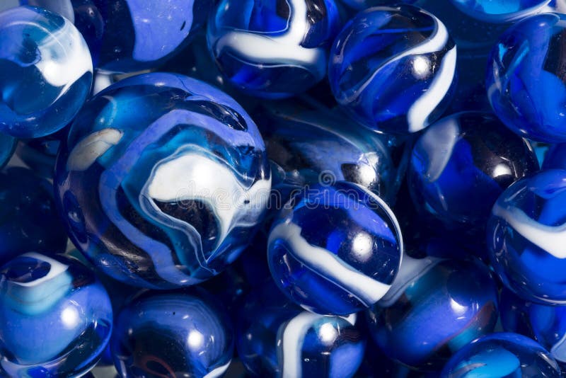 Blue Swirl Marbles stock photo. Image of abstract, colorful 32704660