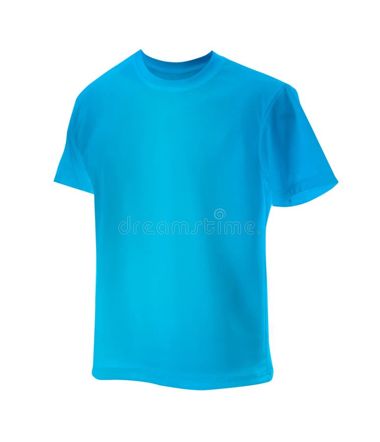 Download Blank Blue T-shirt Mock Up Template, Front And Back View ...