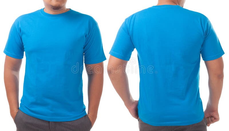 Download Blue Shirt Design Template Stock Photo Image Of Model 149581462
