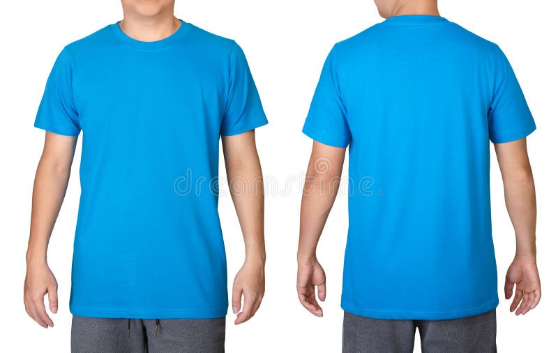 Royal Blue Shirt Front And Back