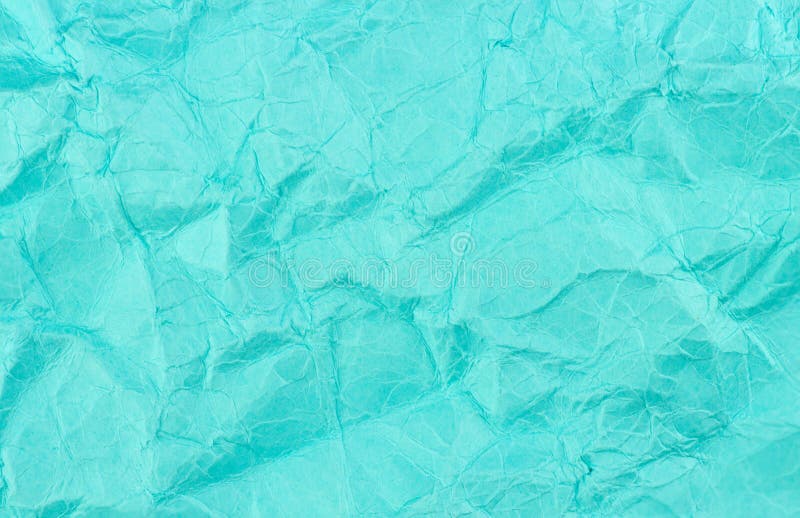 Blue Teal Crumbled Recycled Paper Background Texture Stock Photo