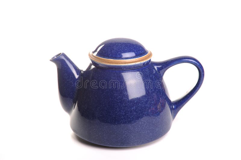 Blue Teapot stock photo. Image of drink, studio, background 20028512