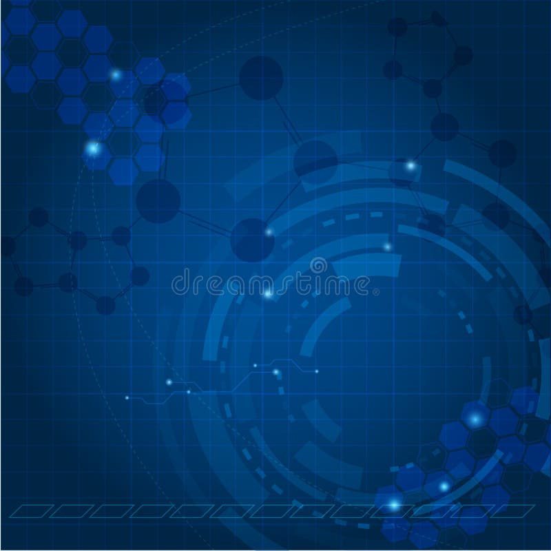 Blue tech background vector illustration