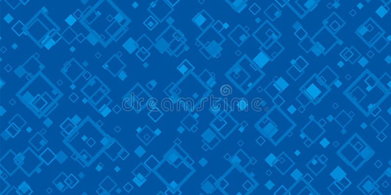 Blue Tech Finance Fintech Background. Abstract Pixel Seamless Pattern. Digital Business Technology or Science Research royalty free stock images