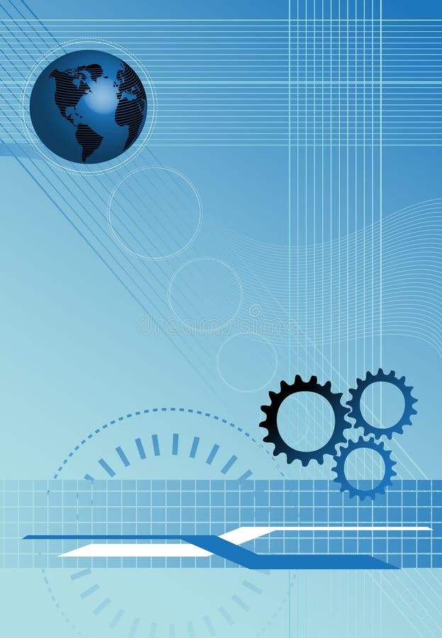 Blue technology background stock illustration Blue technology background stock illustration