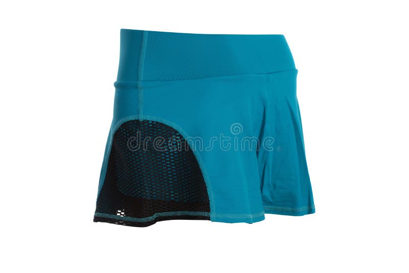 Blue Tennis Skirt Isolated on White Background. Stock Image Image of