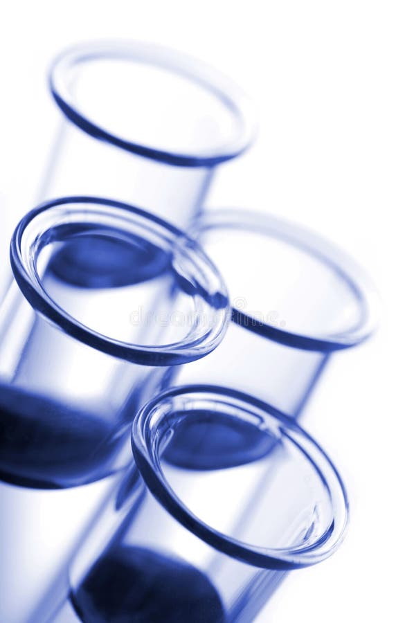 Blue Test Tubes stock photo. Image of biochemistry, medical 10085538