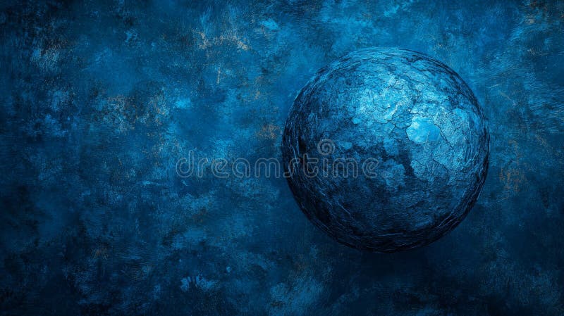 Blue Textured Sphere Background Abstract Tech Globe for Digital Innovation and Global Connectivity stock illustration