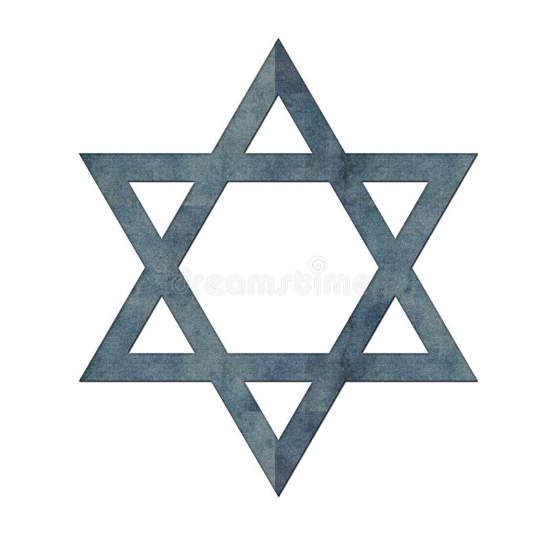 Download Blue Textured Star Of David Stock Illustration - Illustration of graphic, hanukkah: 8145735