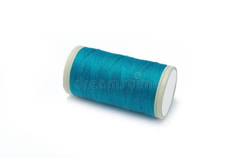 Blue threads set stock image. Image of sewing, needle 32994795