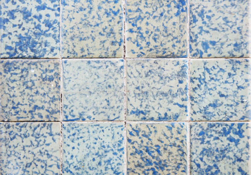 Blue tile wall