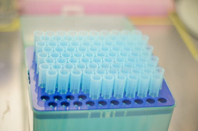 Science Blue Test Pipette Tips Stock Image Image of microbiology